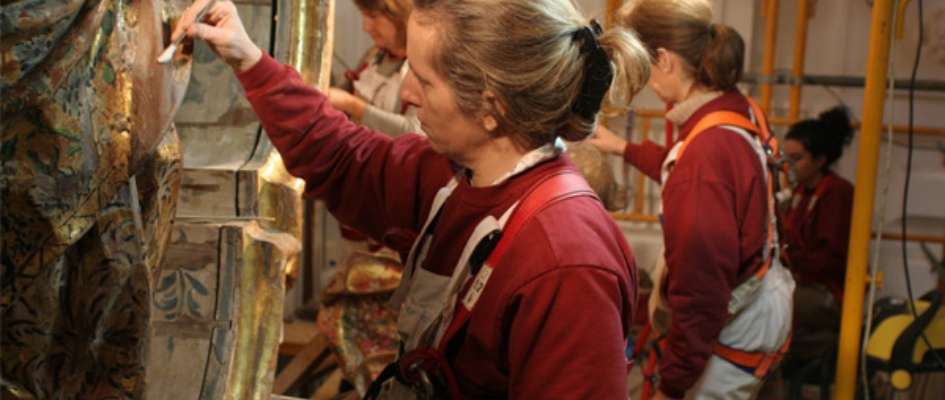 Continúa la restauración del Retablo del Rosario