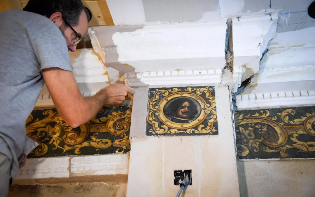 El Bar Europa escondía una sorprendente decoración pictórica