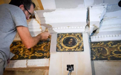 El Bar Europa escondía una sorprendente decoración pictórica