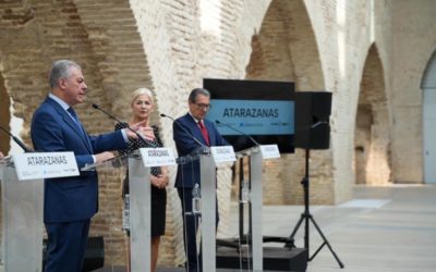 Sanz, en la inauguración de las Reales Atarazanas, “un espacio llamado a convertirse en el corazón cultural de la ciudad de Sevilla”