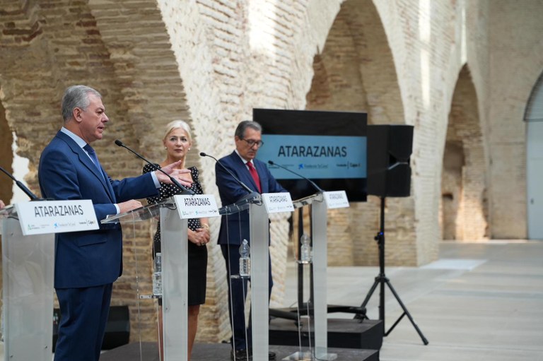Sanz, en la inauguración de las Reales Atarazanas, “un espacio llamado a convertirse en el corazón cultural de la ciudad de Sevilla”